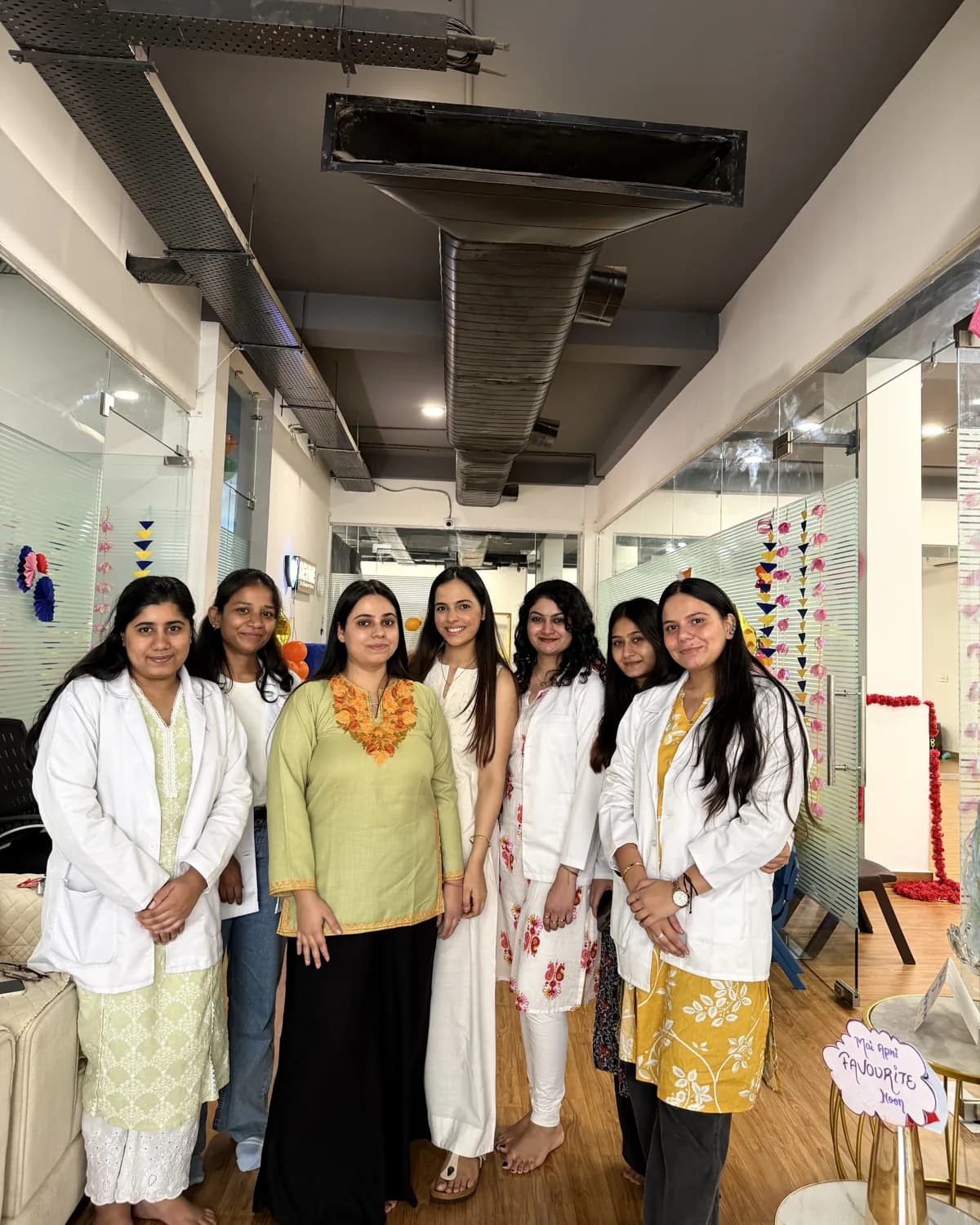 The Devine team at the centre