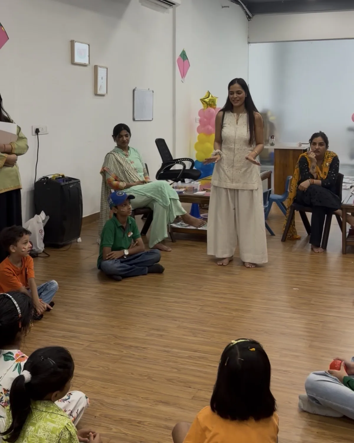 Parents attending a guidance session at Devine